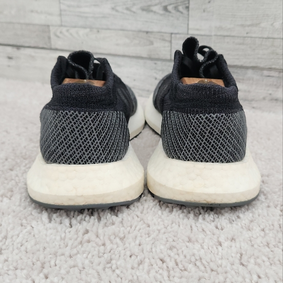 adidas Pure Boost GoCore Black Grey Five Sneakers - Picture 5 of 7